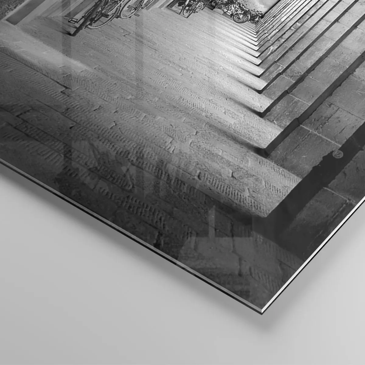 Impression sur verre - Image sur verre - Sous les arcades - 80x120 cm