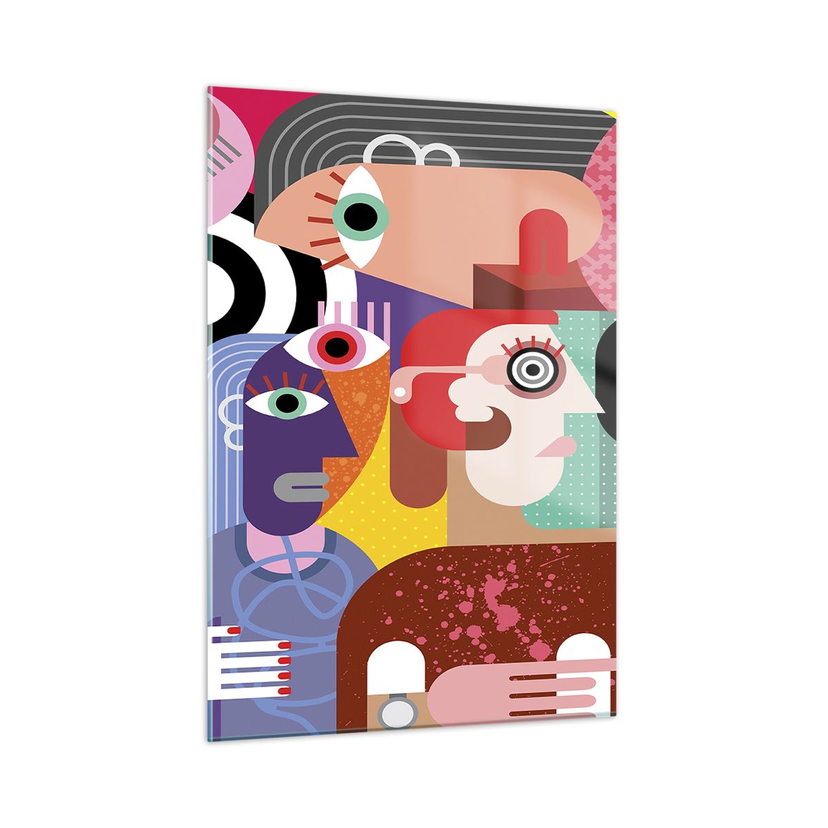 Vidrios Decorativos Abstracción Moderna Cuadro Sobre Vidrio