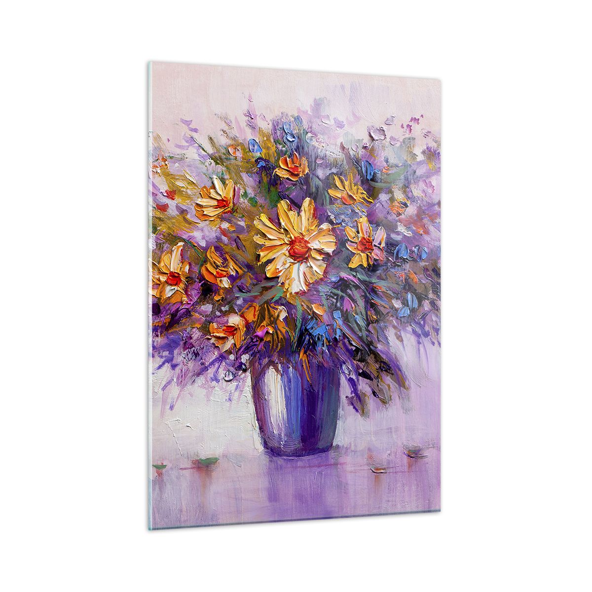 Cuadro Sobre Vidrio 50x70cm Cuadros Pared Flores Arte Deco Lujo Wall Art Prints