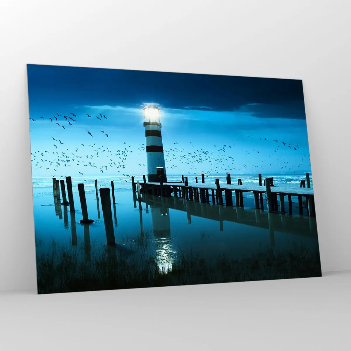 Billede på glas - Og du er ikke bange for mørket - 100x70 cm