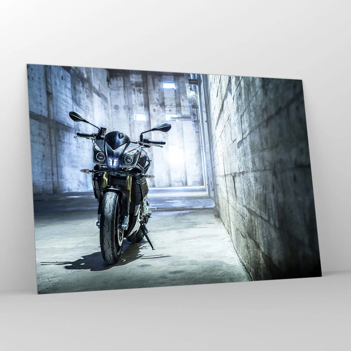 Glass picture - Before the Engine Starts - 100x70 cm