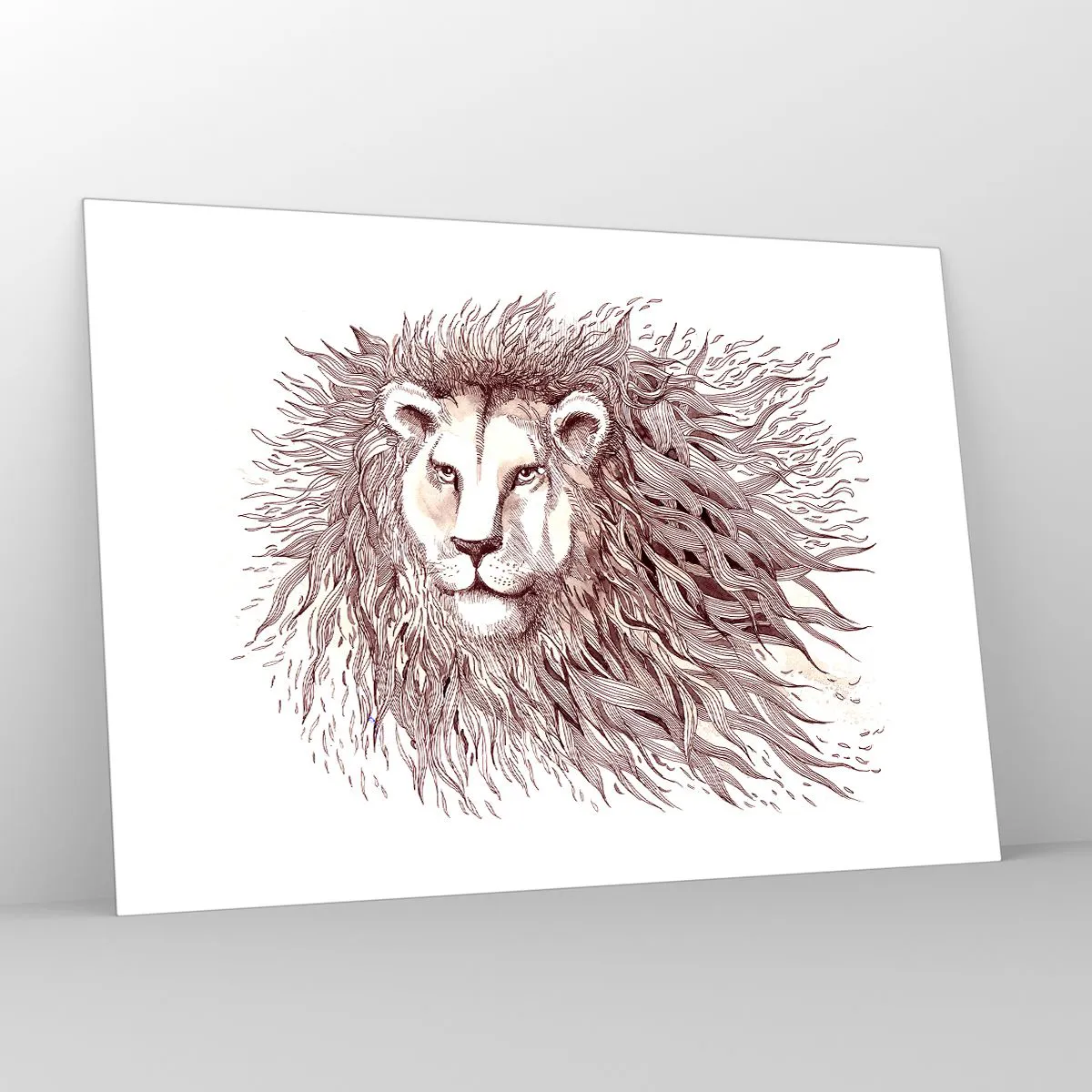 Quadro em vidro - Senhor das Chamas - 100x70 cm