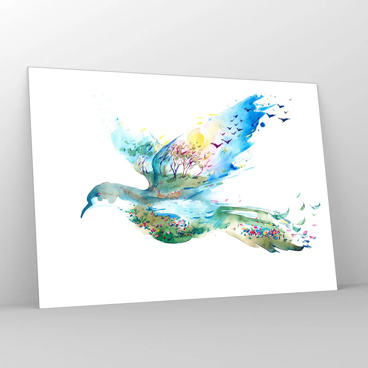 Glass picture - On The Wings Of Nature - 100x70 cm