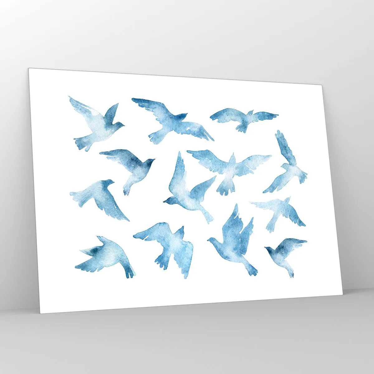 Obraz na skle - Nebeští ptáci - 100x70 cm