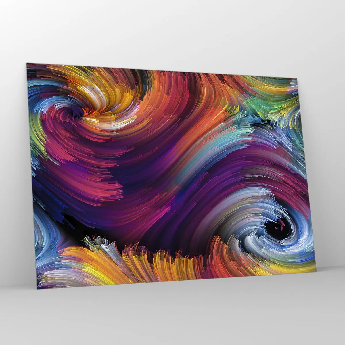 Schilderen op glas - Het begin van een nieuwe wereld - 100x70 cm