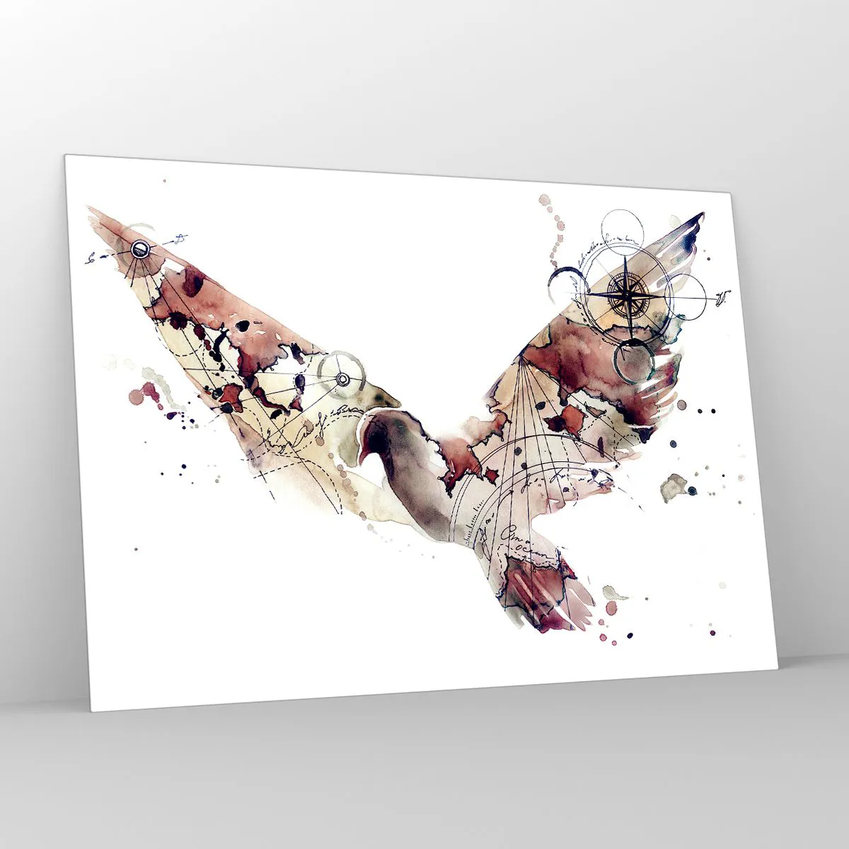 Quadro em vidro - Andarilho voador - 100x70 cm