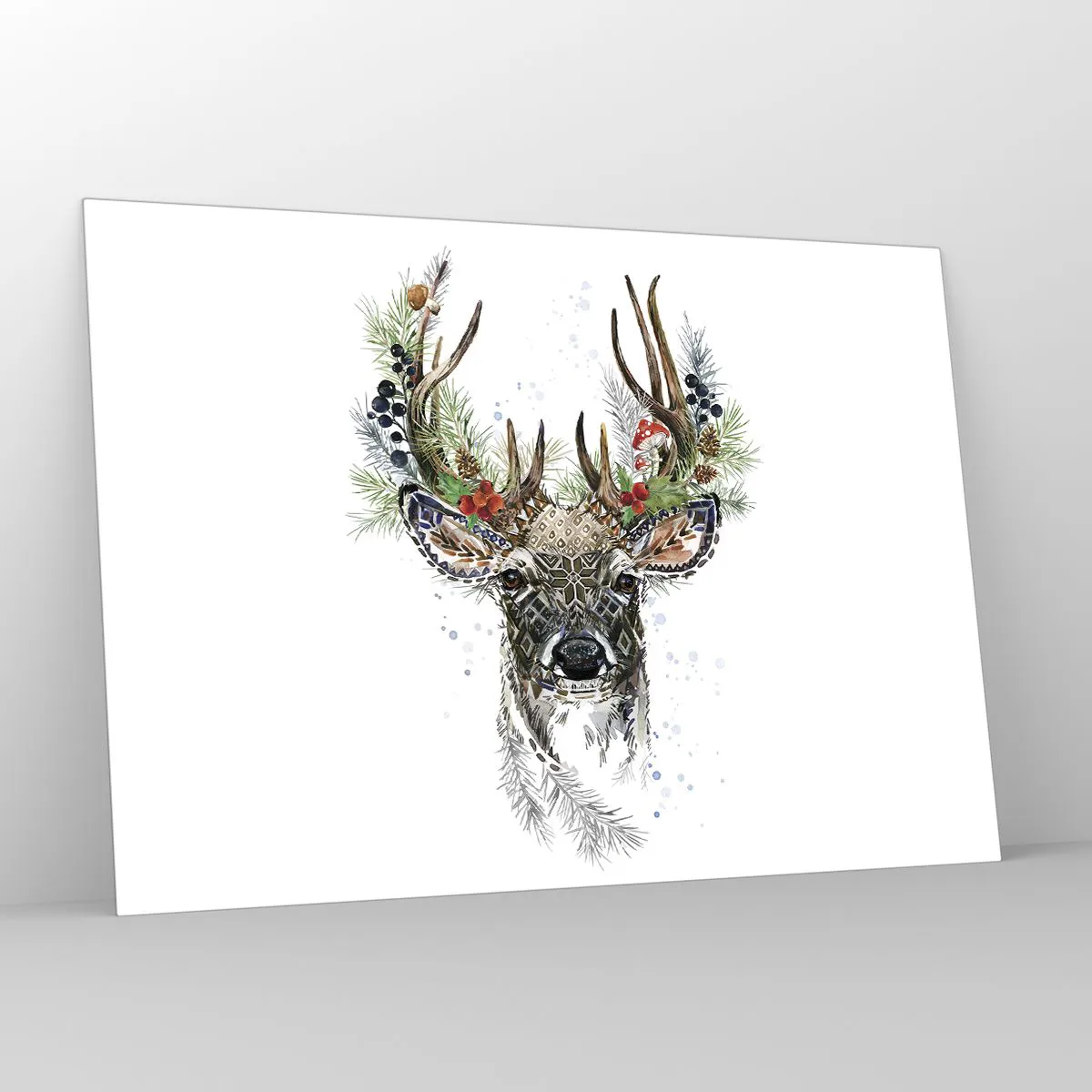 Glastavla - Bild på glas - I högtidskläder - 100x70 cm