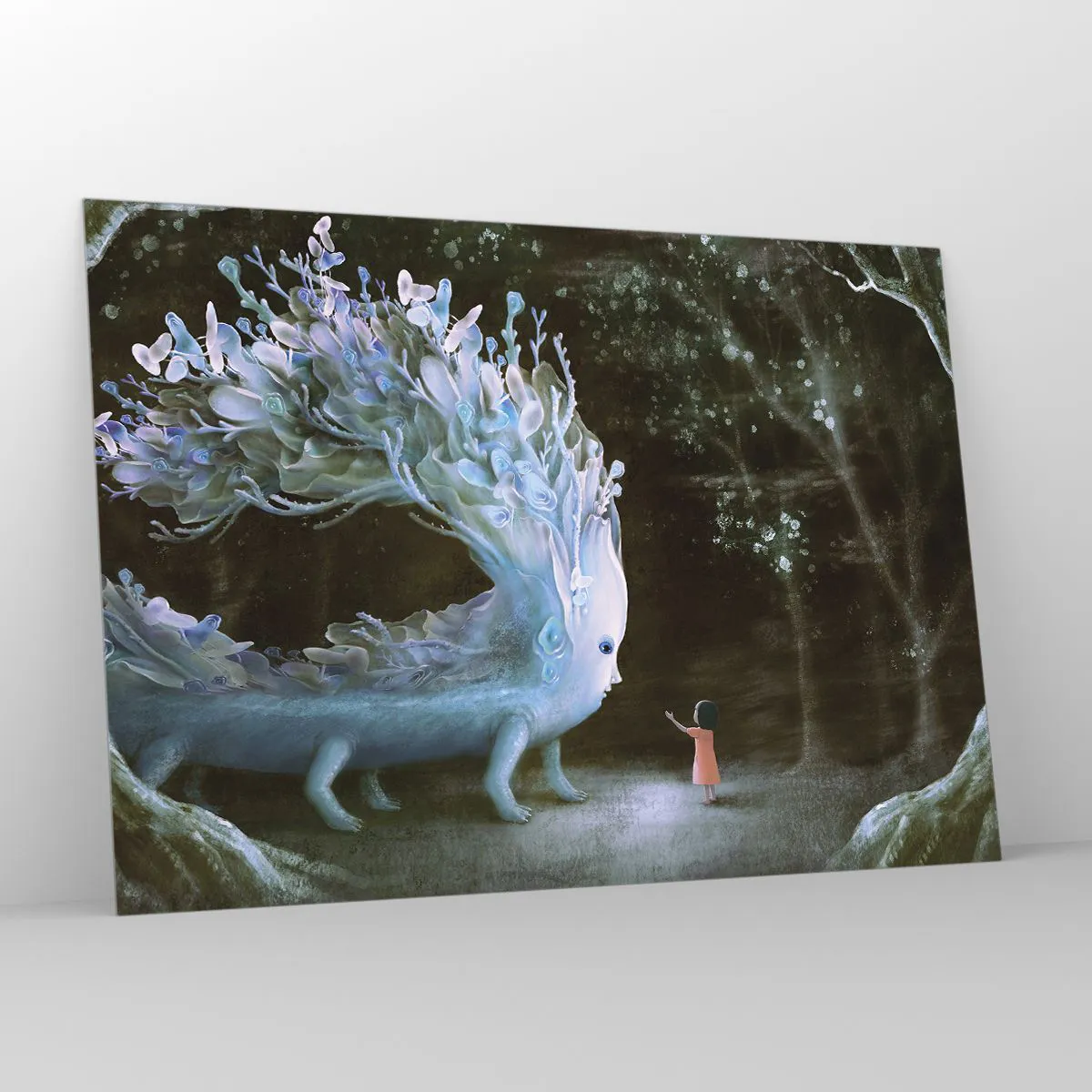 Glass picture - Fantastic Encounter - 100x70 cm