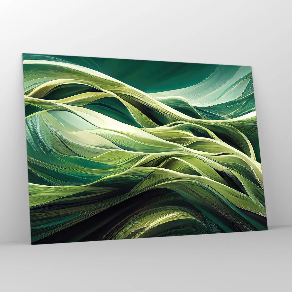 Glass picture - Abstract Playing Green - 100x70 cm