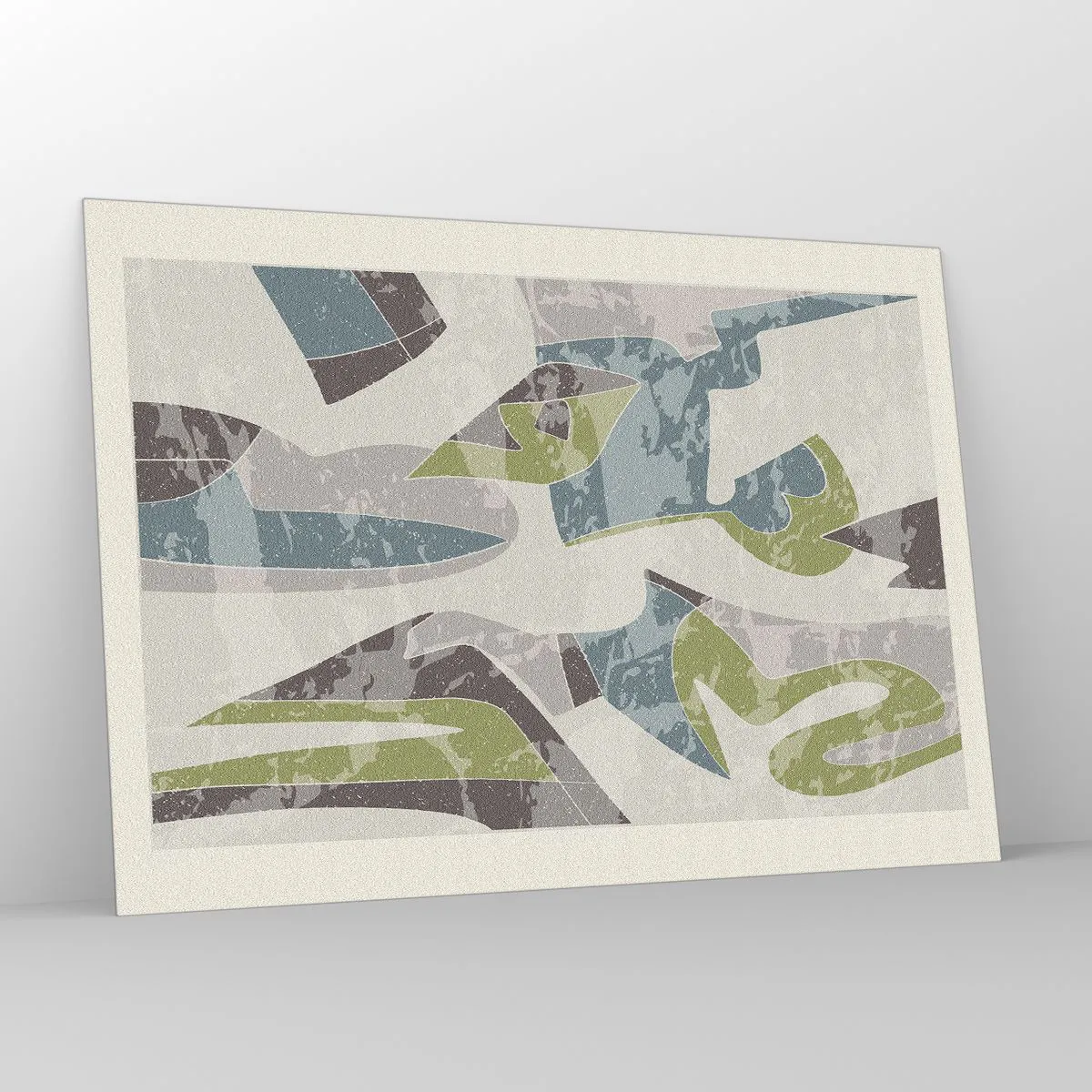 Glass picture - Composition with Window Pane - 100x70 cm