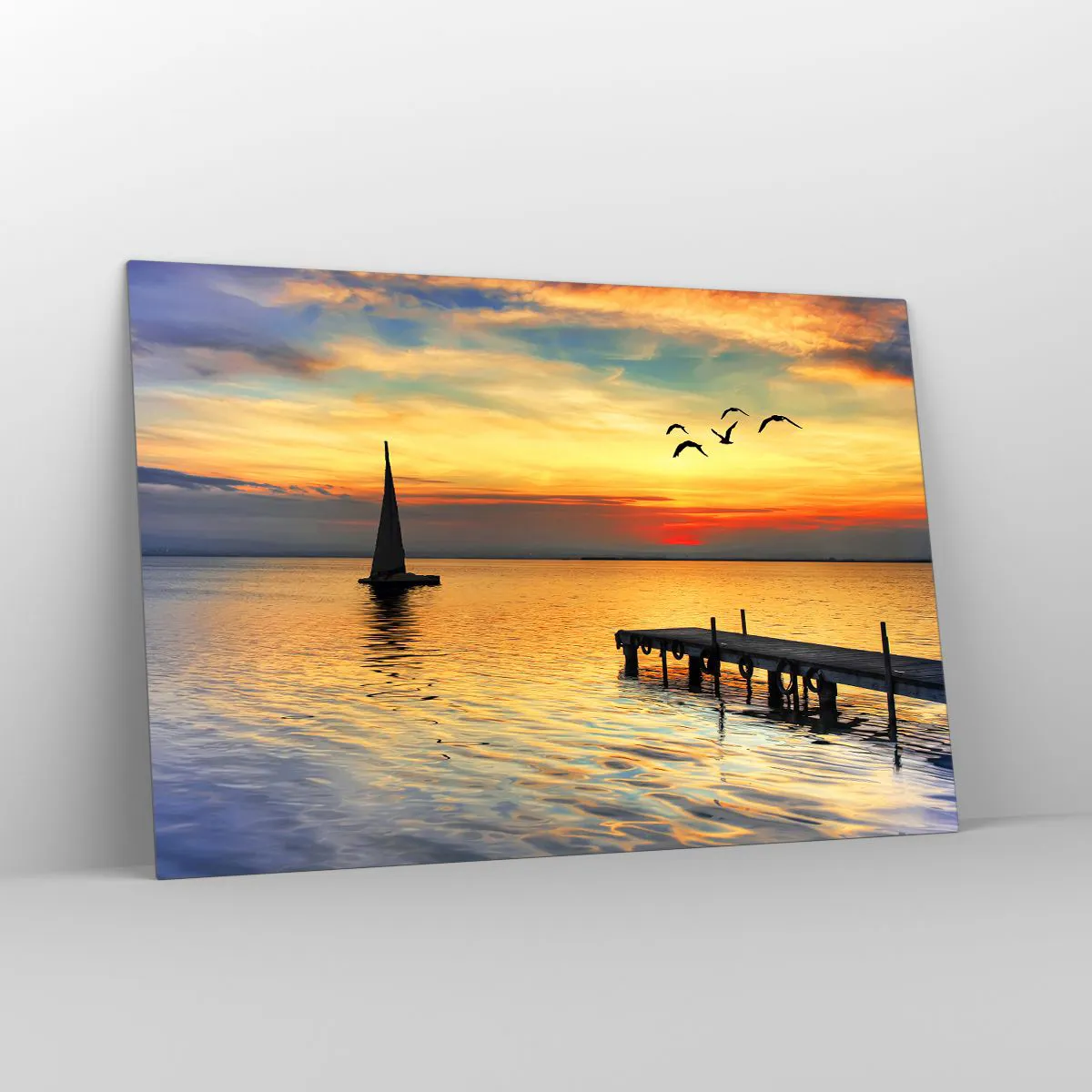 Glass picture - Evening Returns - 120x80 cm