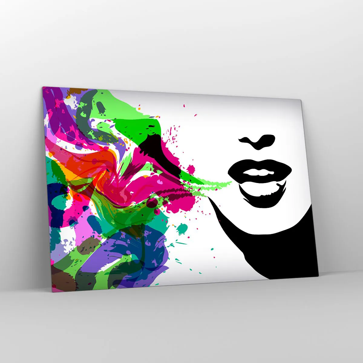 Glass picture - Tale in Colours of a Rainbow - 120x80 cm