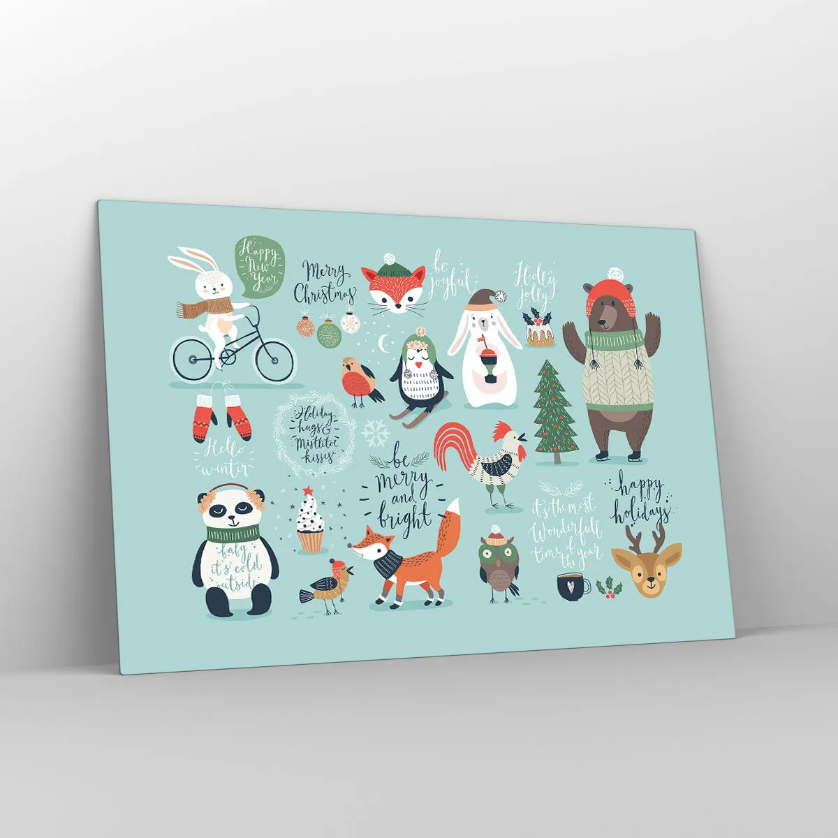 Glass picture - Let Christmas Last Forever! - 120x80 cm