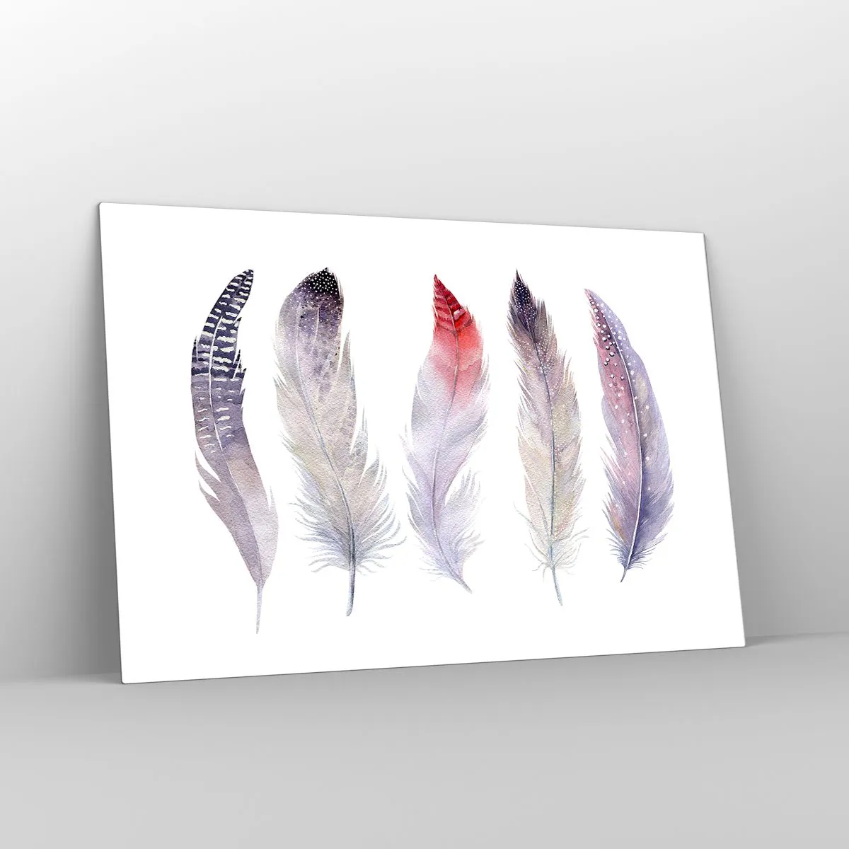 Tablou pe sticlă - Delicate ca o ceață multicoloră - 120x80 cm