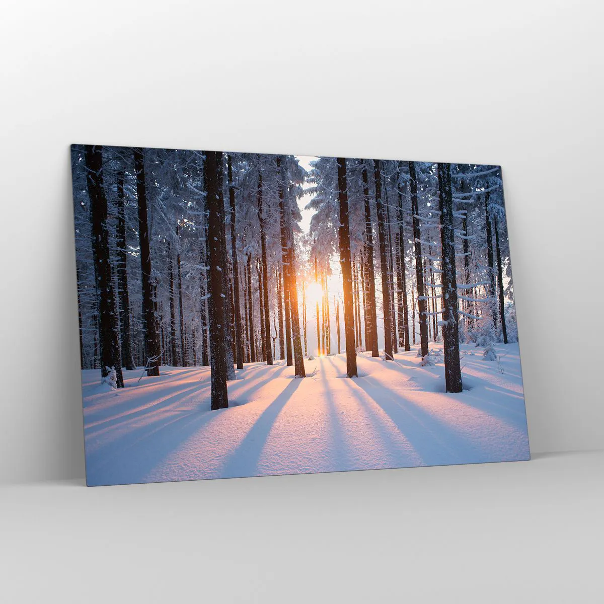 Quadro em vidro - Preto no branco - 120x80 cm