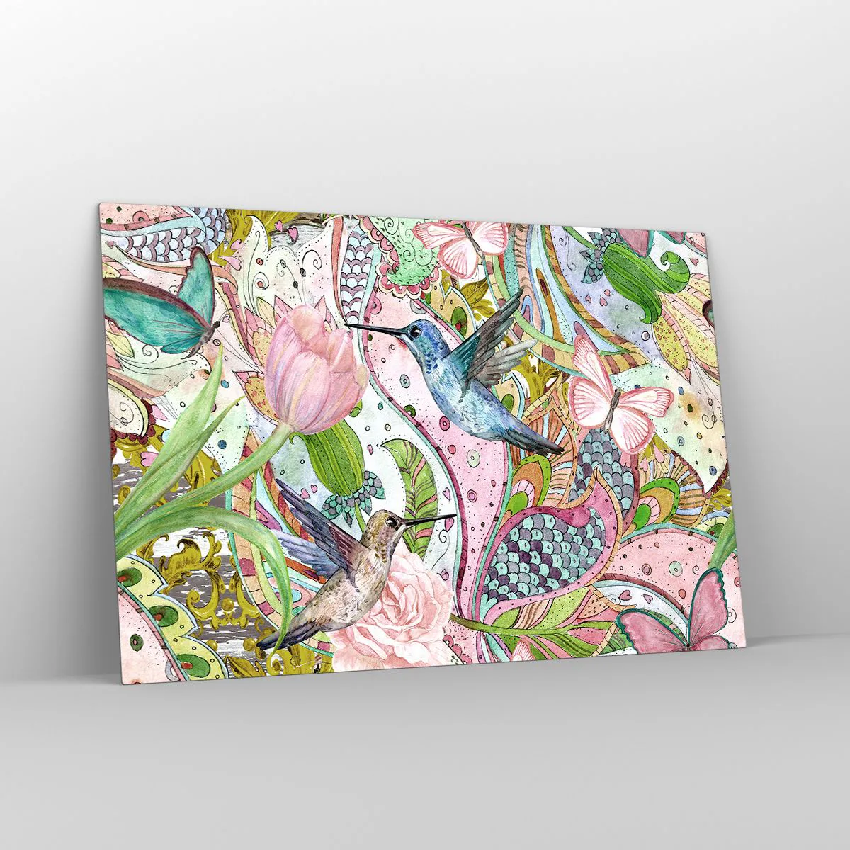 Obraz na skle - Zamotané do lián - 120x80 cm