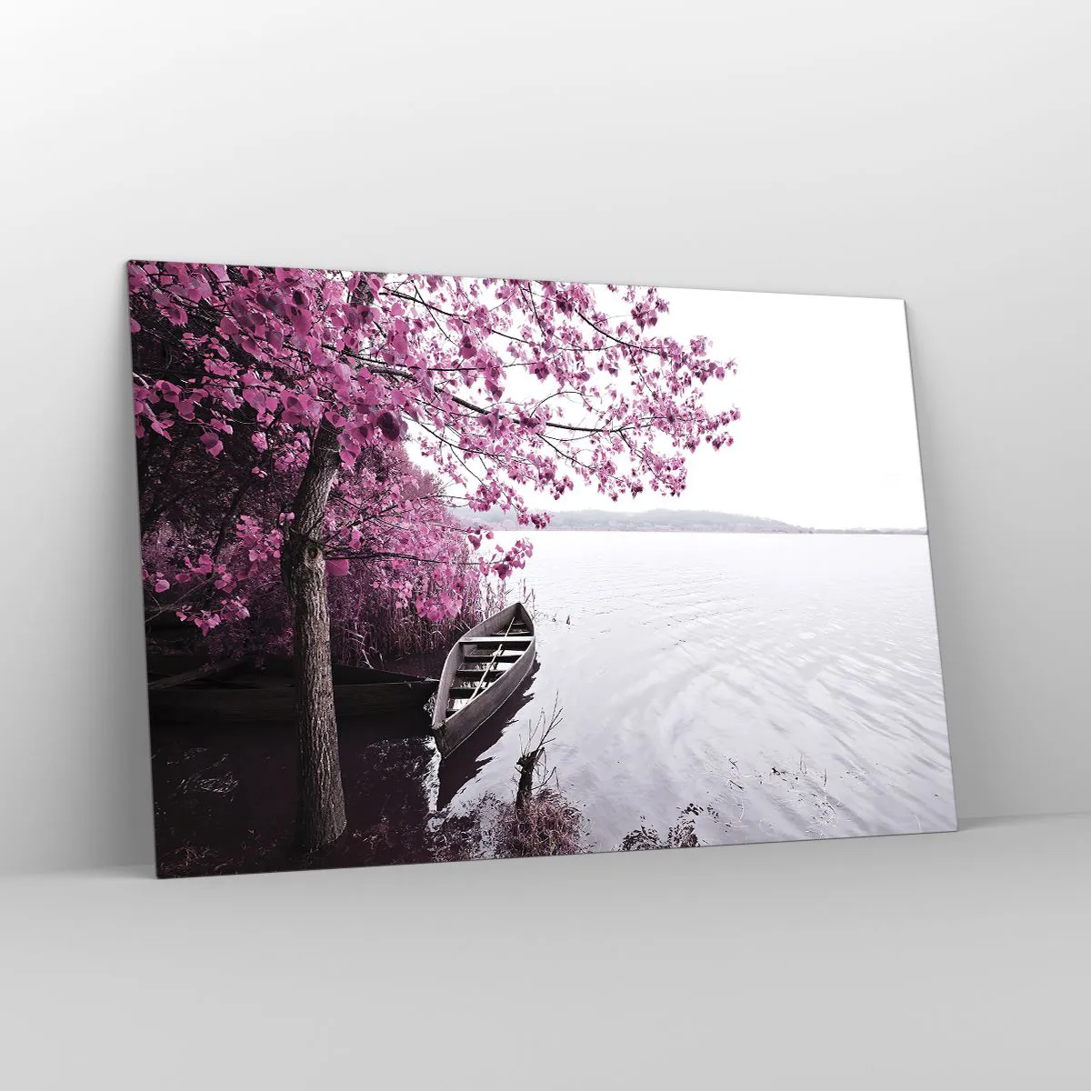 Glass picture - In Pink Silence - 120x80 cm