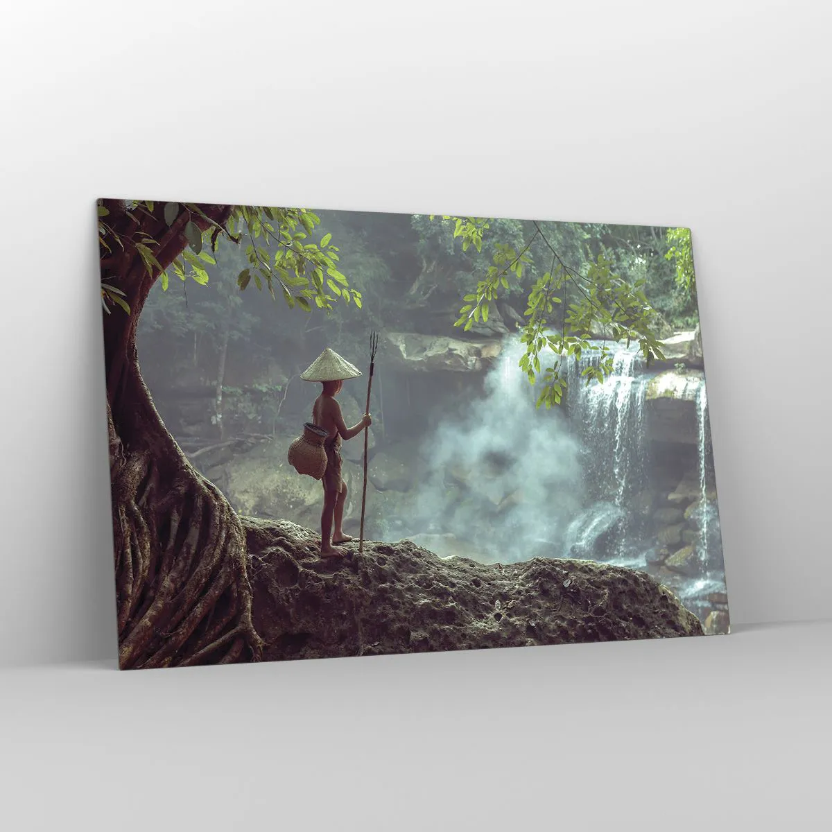 Üveg kép - Barátságban a természettel - 120x80 cm