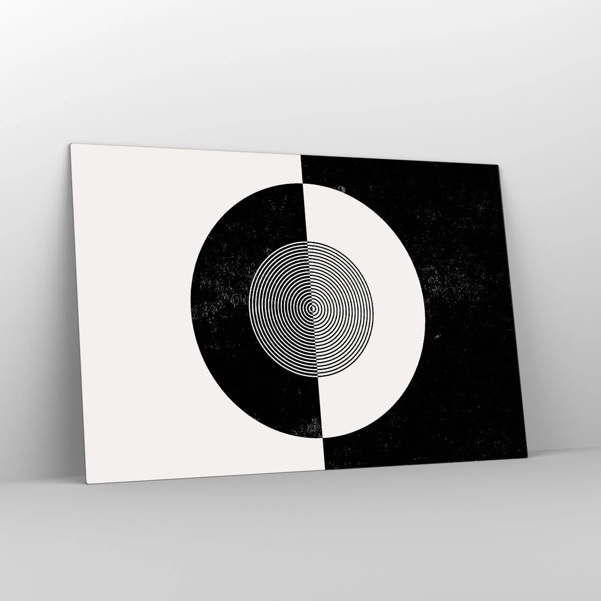 Glastavla - Bild på glas - Harmoni i svart och vitt - 120x80 cm