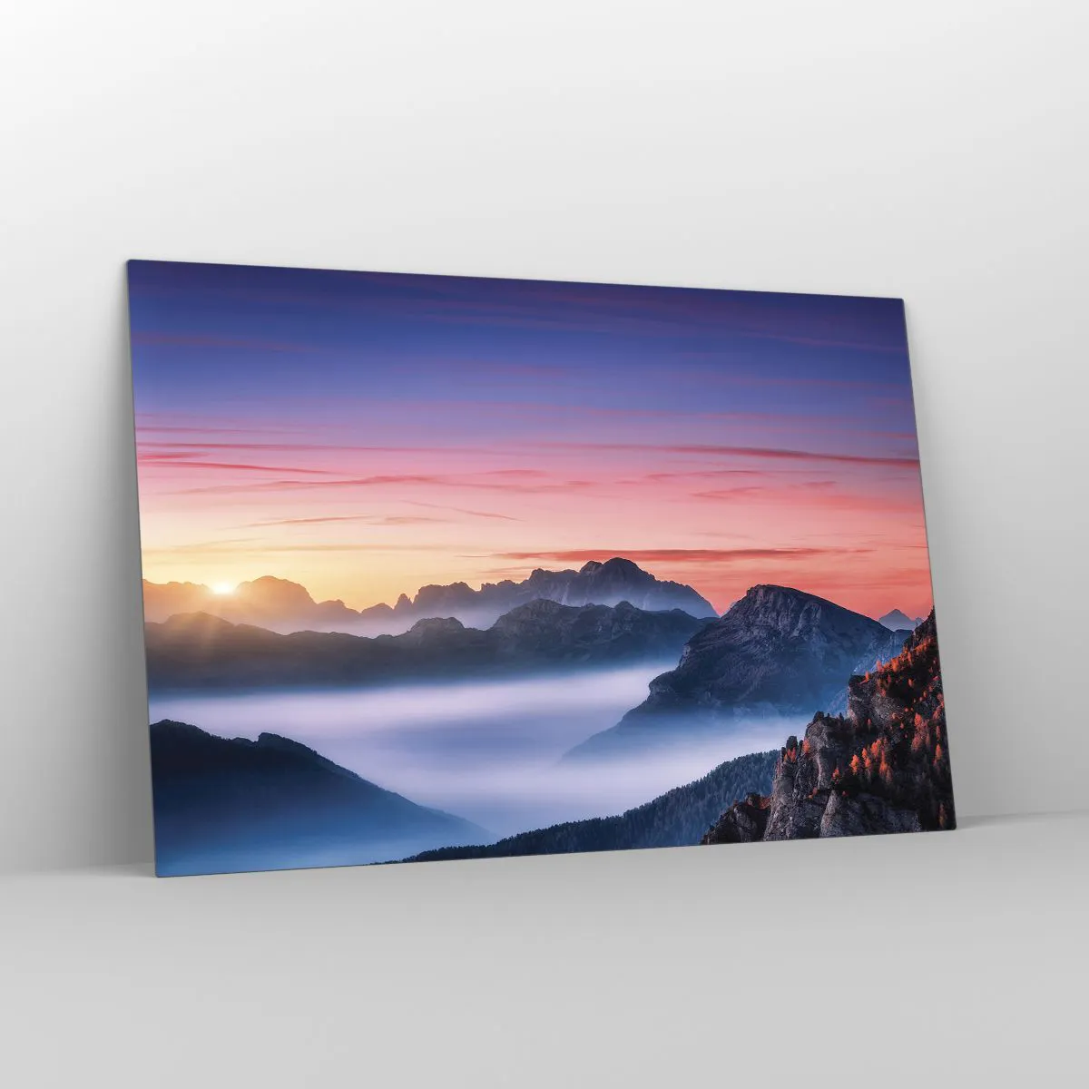 Üveg kép - A völgyek fölött - 120x80 cm