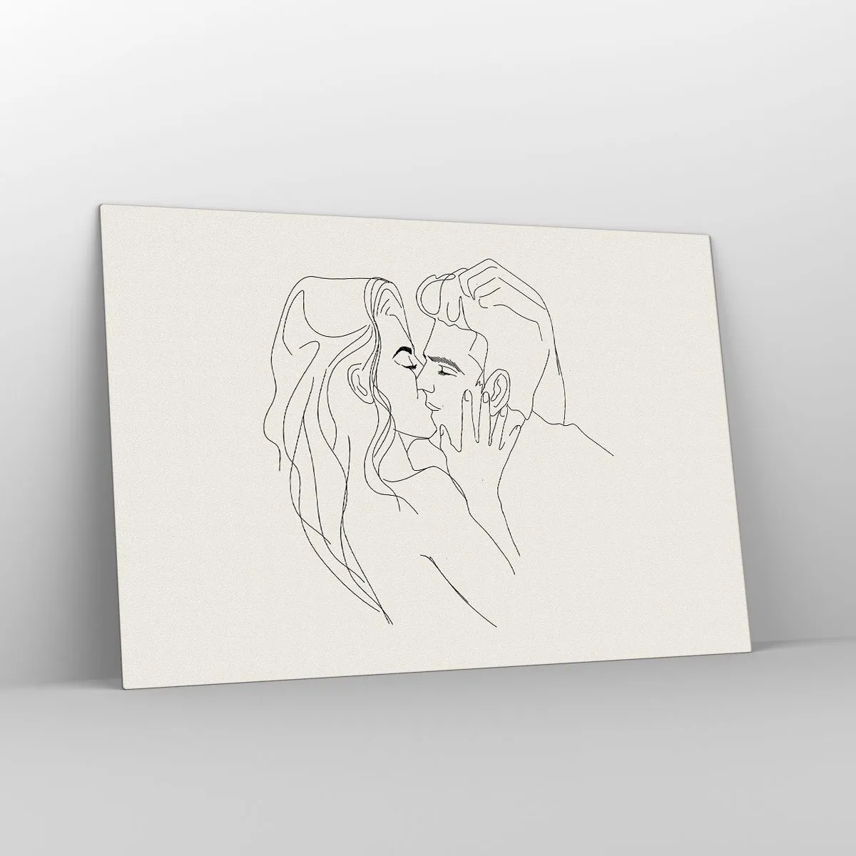 Obraz na skle - Zamotaní citom - 120x80 cm