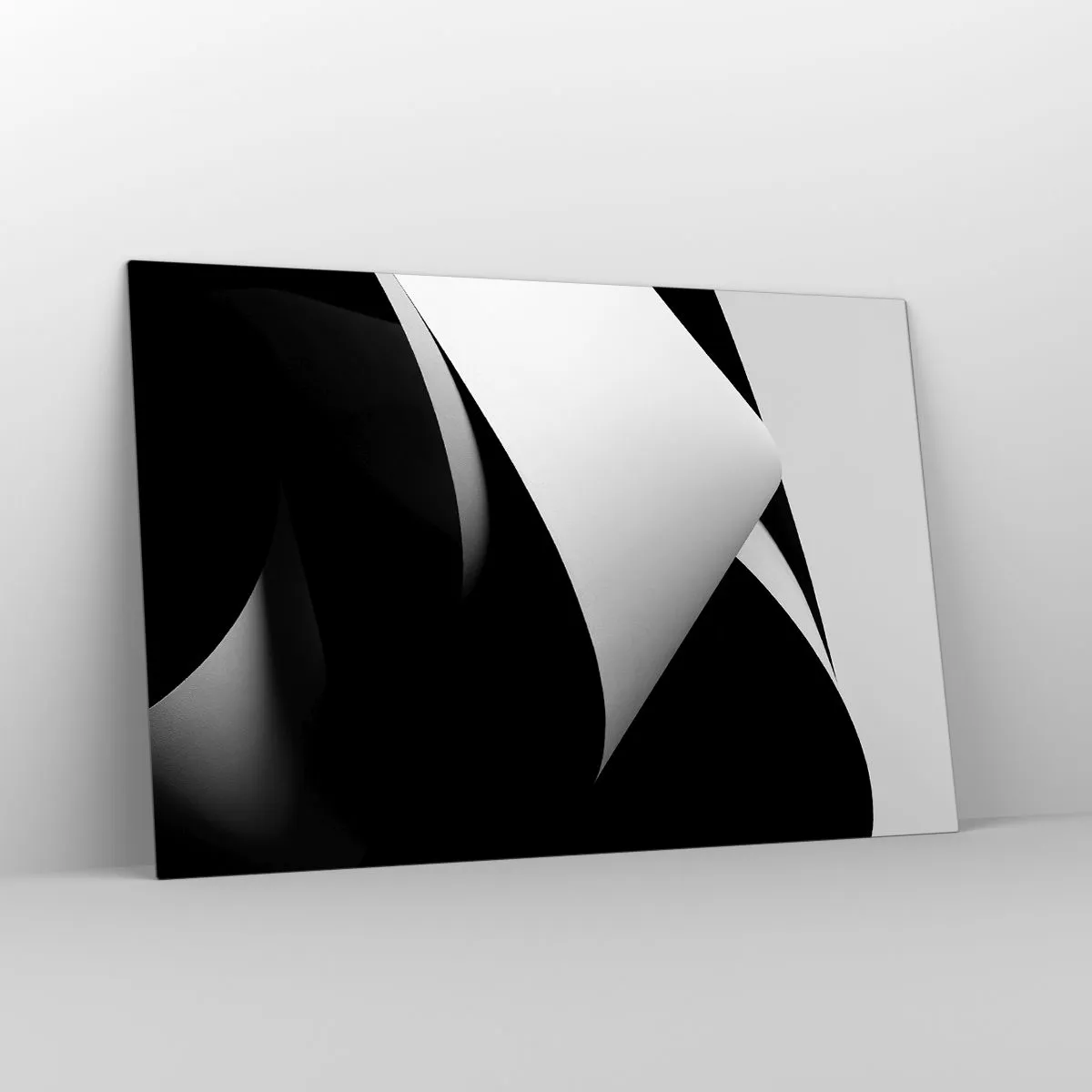 Tablou pe sticlă - Planuri de lumină din adâncurile umbrelor - 120x80 cm