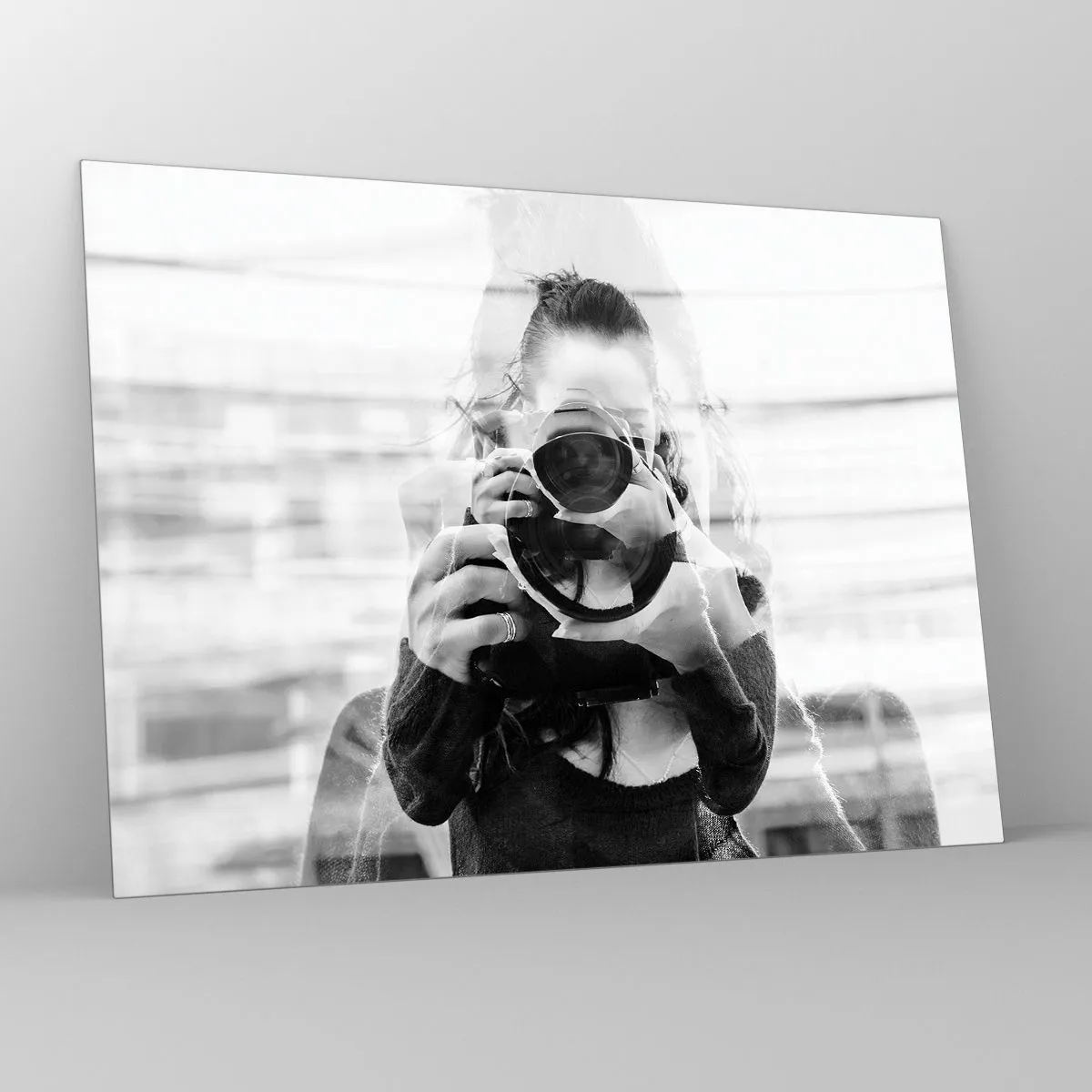 Quadro em vidro - O criador e seu material - 70x50cm - Criador e material - Decoração de parede moderna para a sala de estar e quarto ARTTOR