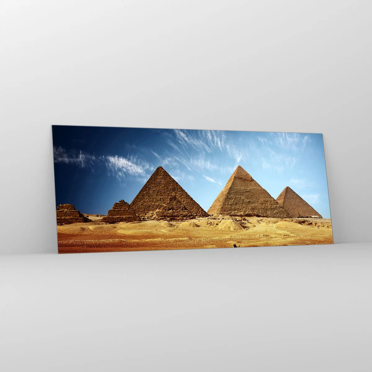 Cuadro sobre vidrio - Impresiones sobre Vidrio - 40 siglos te observan - 100x40 cm