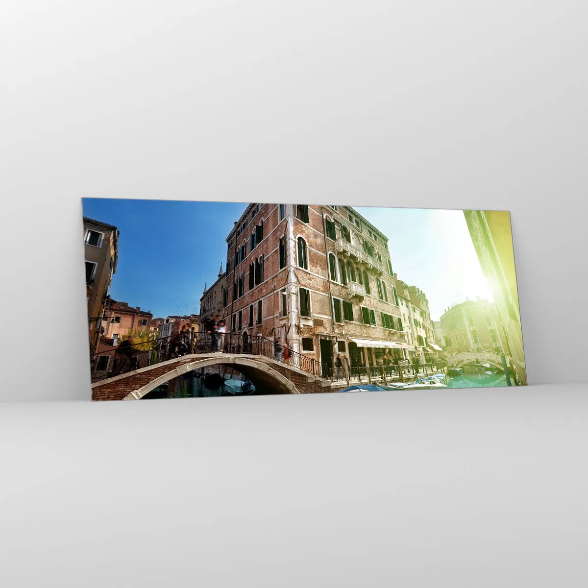 Tablou pe sticlă - Veneția - Amore Mio - 100x40 cm