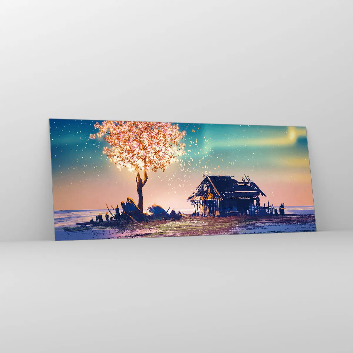 Obraz na skle - Príroda neskončí - 100x40 cm