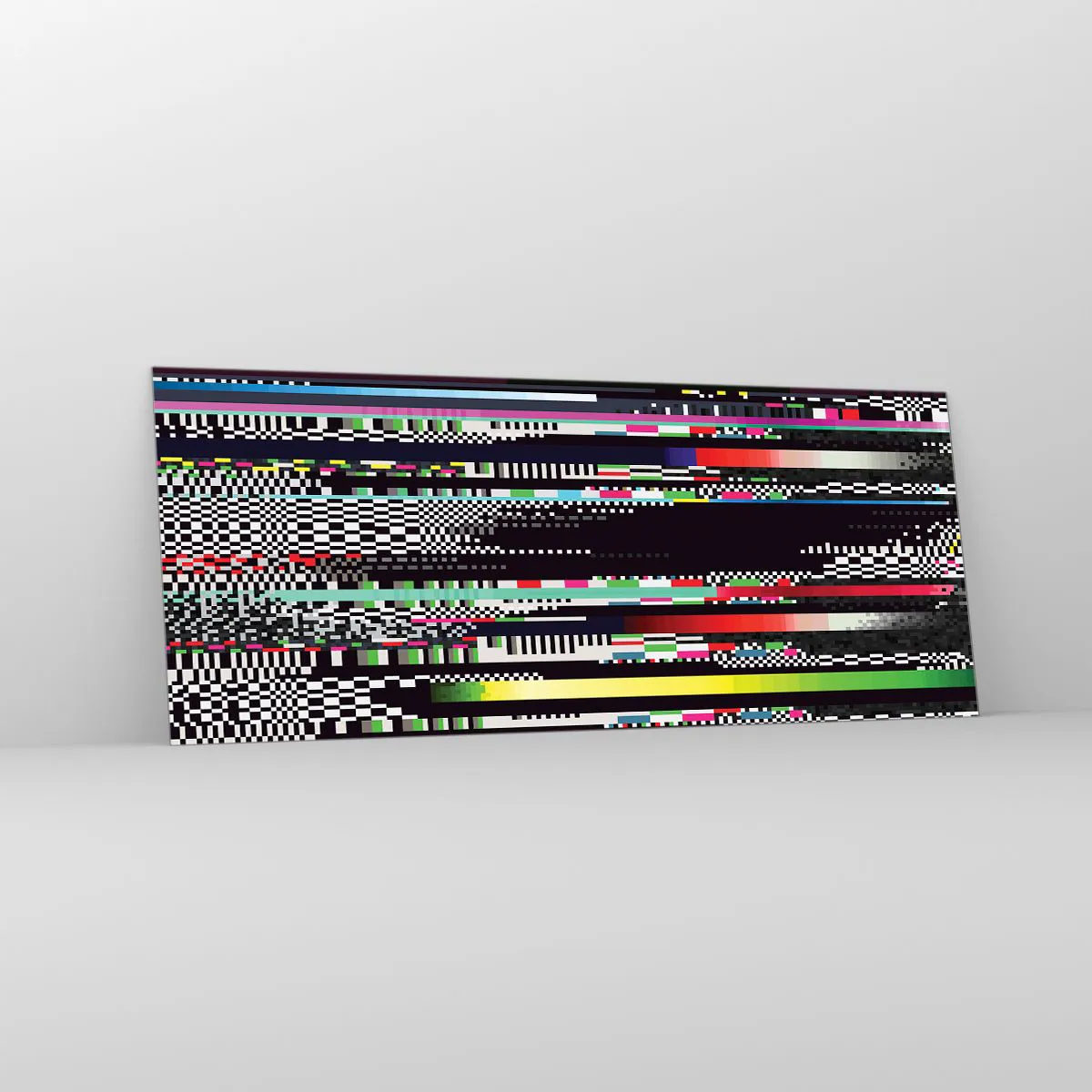 Tablou pe sticlă - Imaginea controlată a realității - 100x40 cm