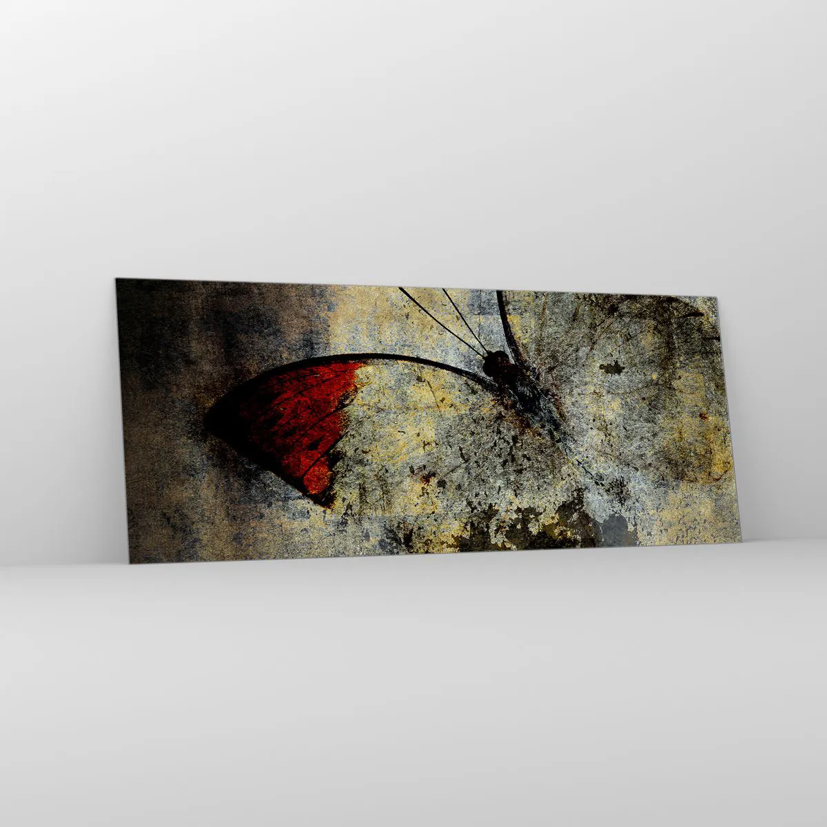 Glasbild - Bild auf glas - Pass auf, bevor ich verschwinde - 100x40 cm