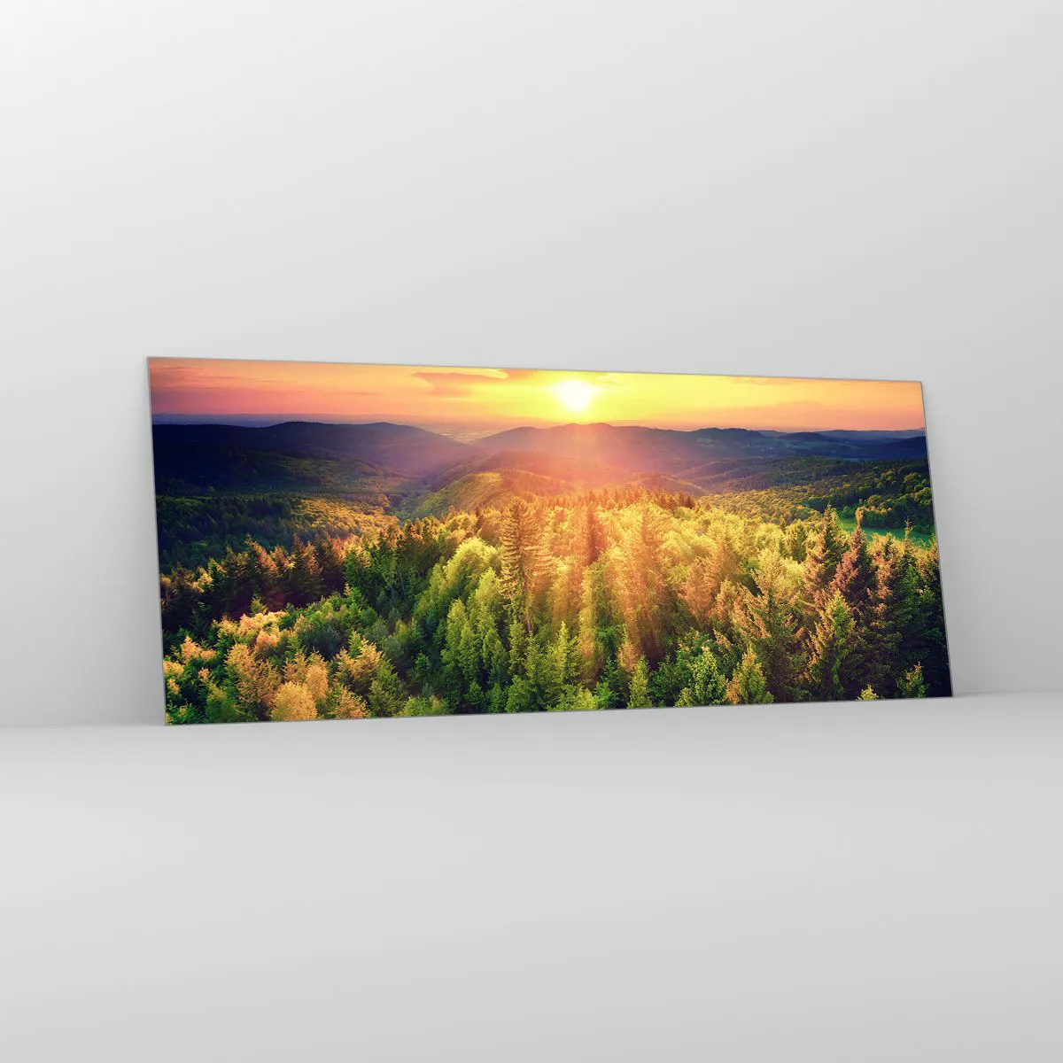 Obraz na skle - Vrcholky a vrcholy - 100x40 cm