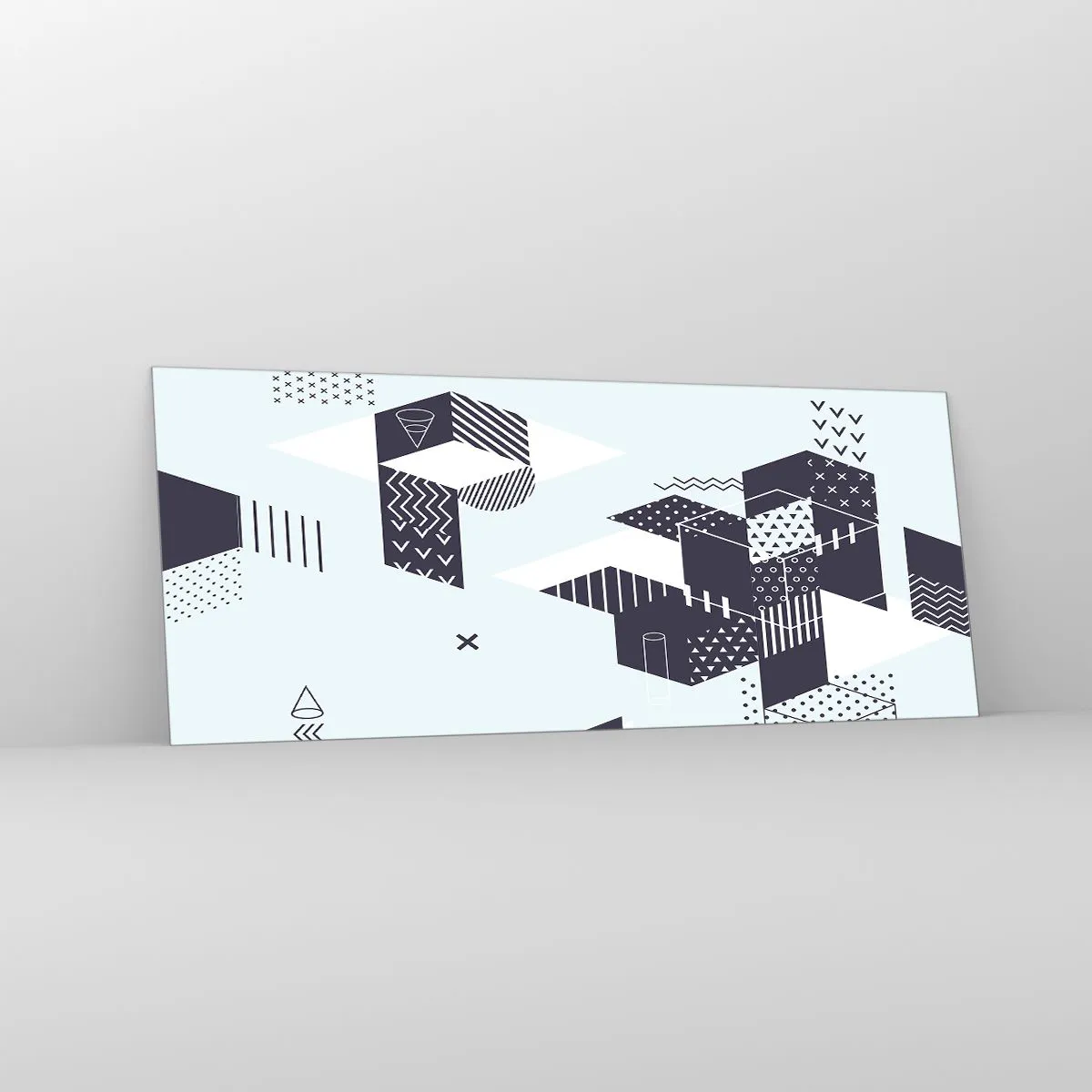 Glasbild - Bild auf glas - In der Seele eines Mathematikers - 100x40 cm