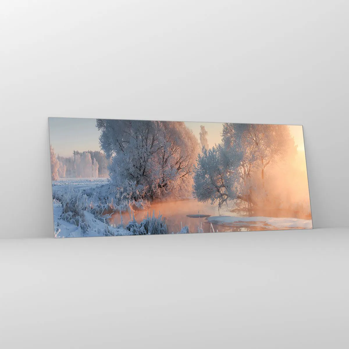 Obraz na szkle - Wszystko w słonecznym lśni krysztale - 100x40 cm