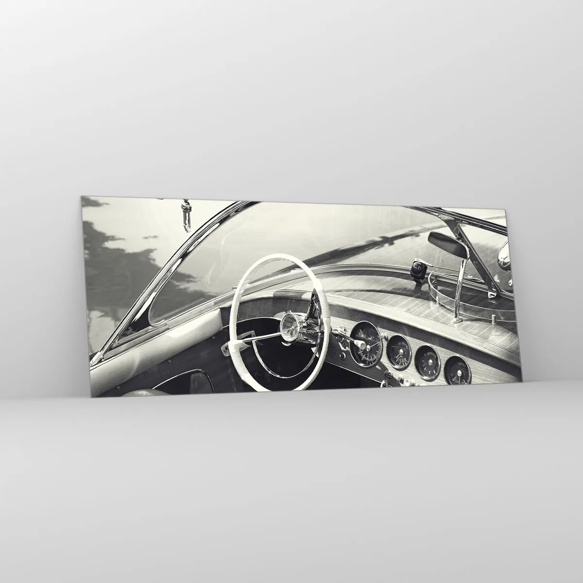 Impression sur verre - Image sur verre - Temps pour riche - 100x40 cm