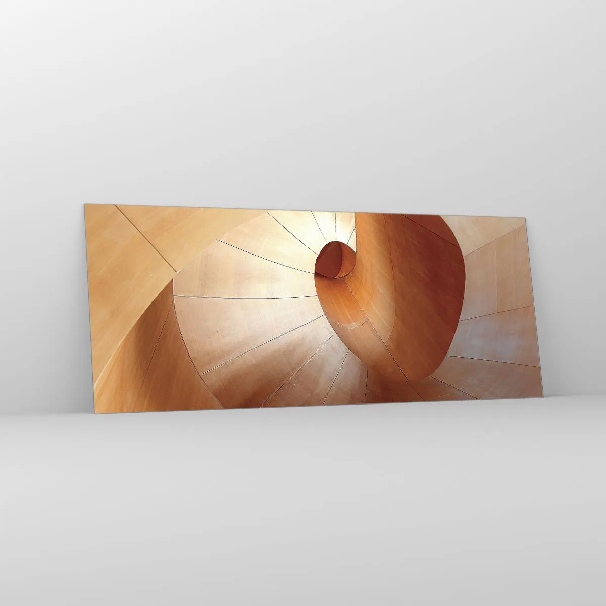 Obraz na skle - Architektonická serpentína - 100x40 cm