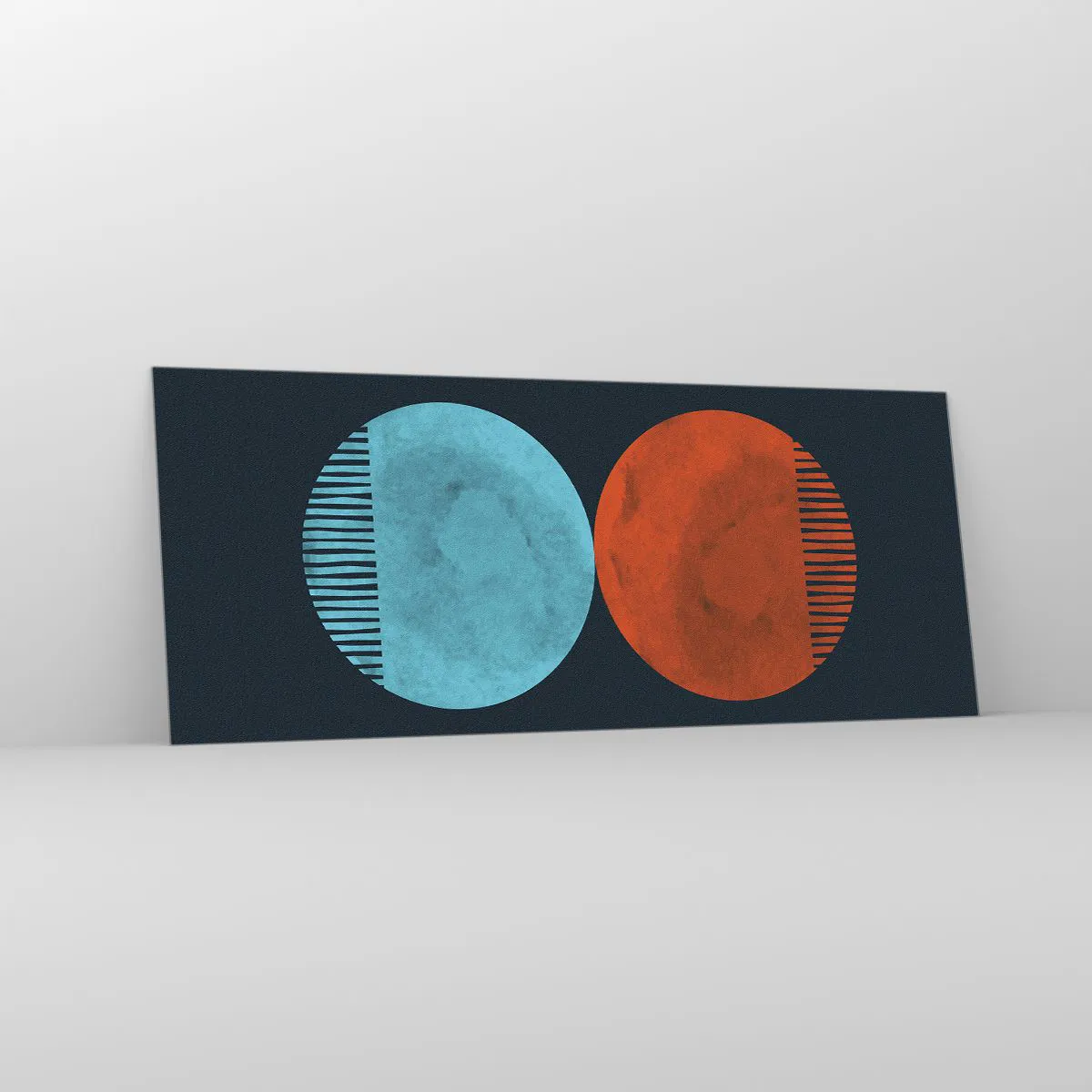 Üveg kép - Csak a geometria? - 100x40 cm