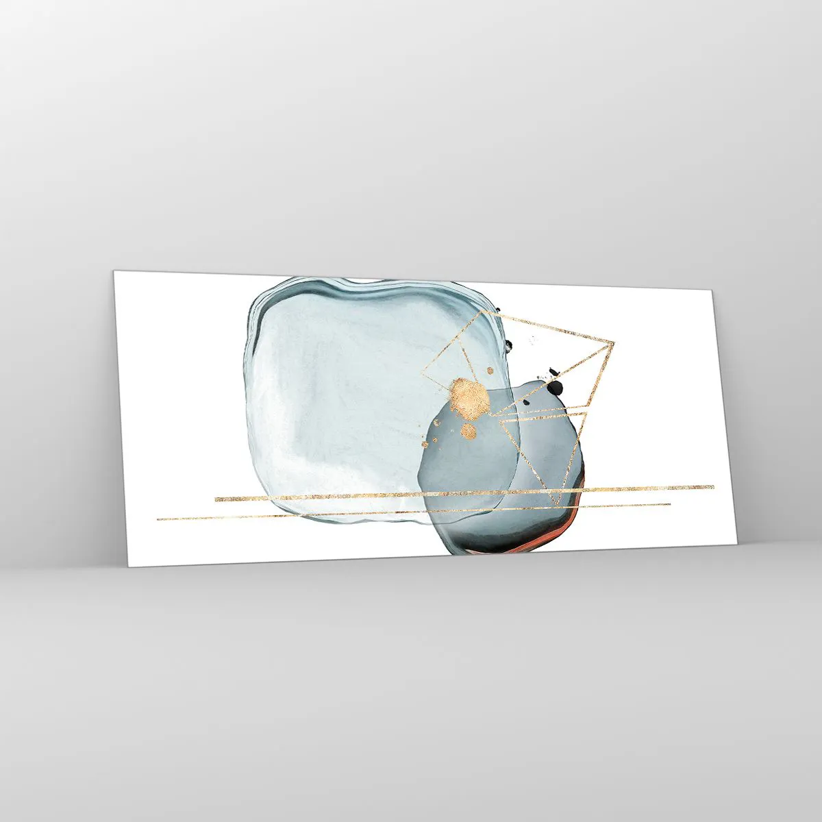 Obraz na skle - Studie kapky - 120x50 cm