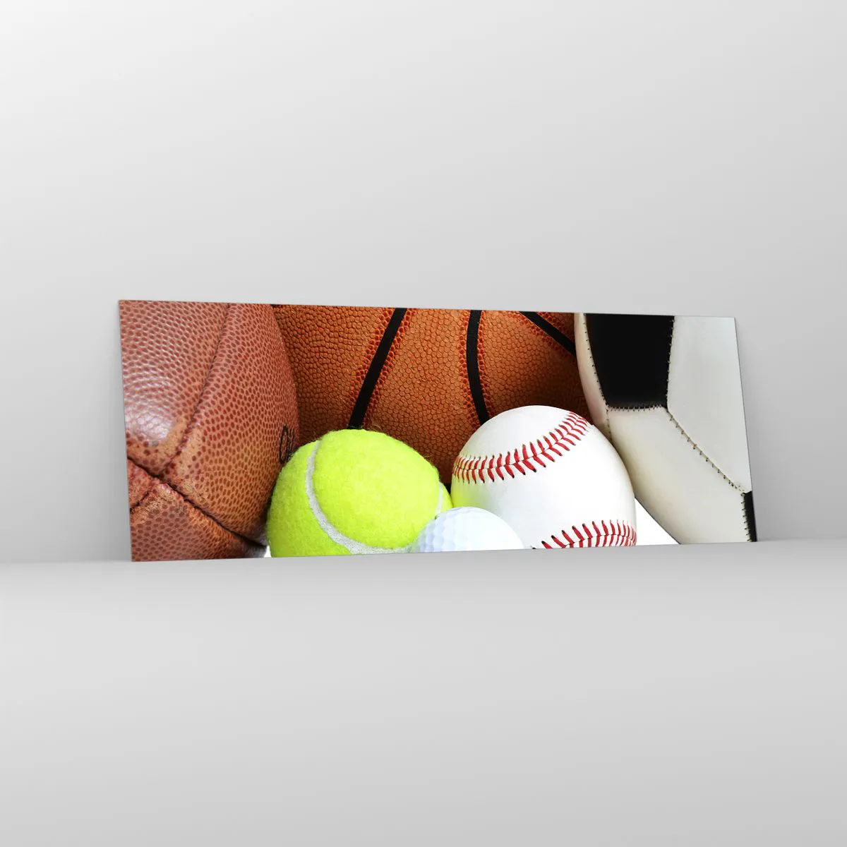 Obraz na skle - Spája nás futbal! - 140x50 cm