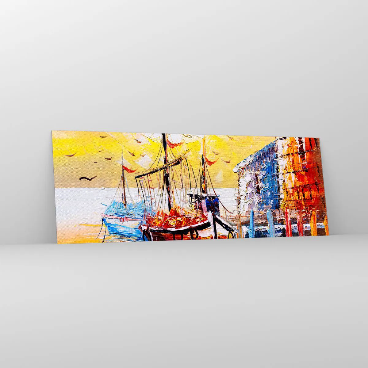 Quadro em vidro - Feliz retorno - 140x50 cm