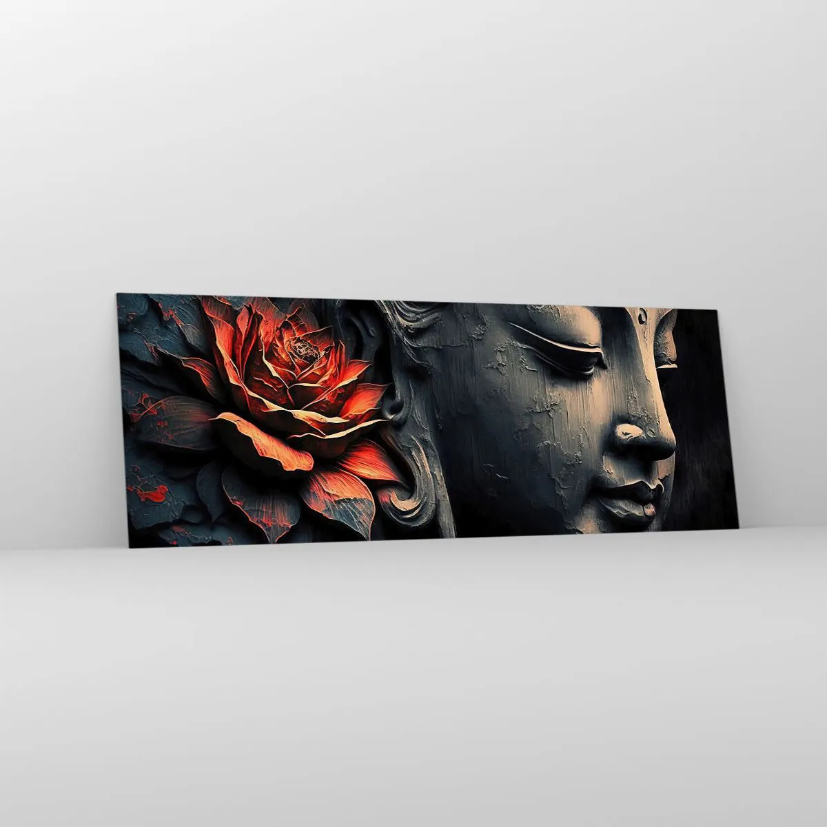 Schilderen op glas - In harmonie met de wereld - 140x50 cm