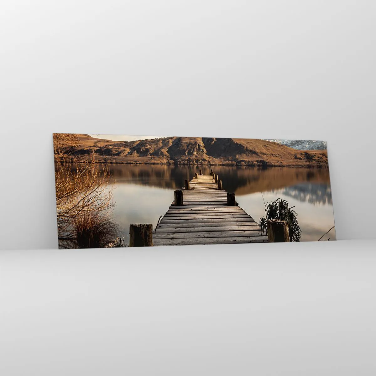 Obraz na skle - Krajina v tichu - 140x50 cm