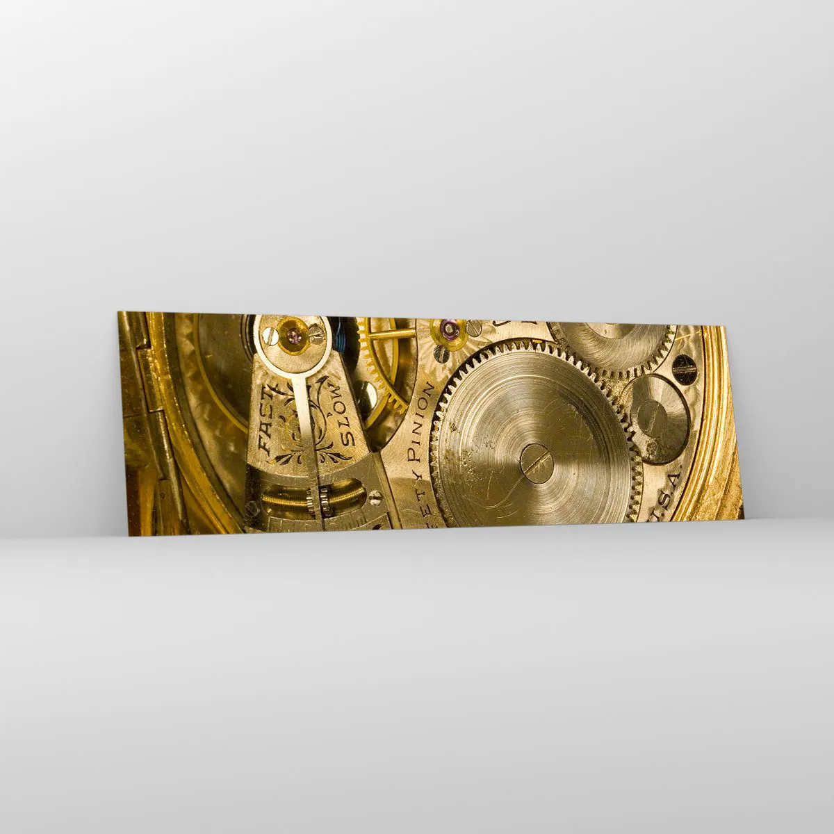 Quadro em vidro - Mova-se com o tempo - 160x50 cm