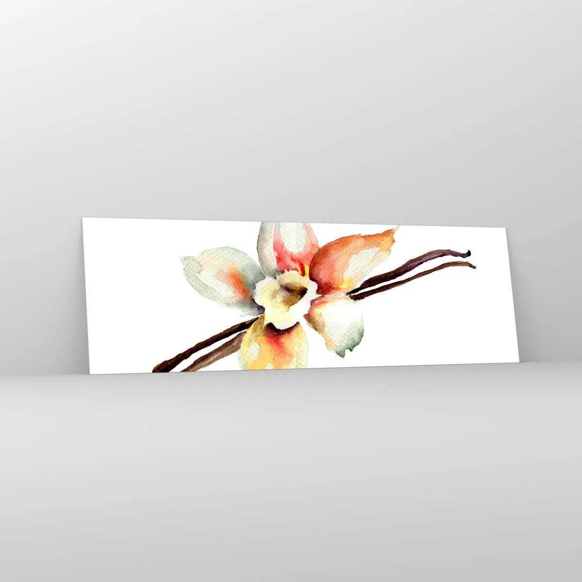 Quadro em vidro - Doçura derramada com tinta - 160x50 cm