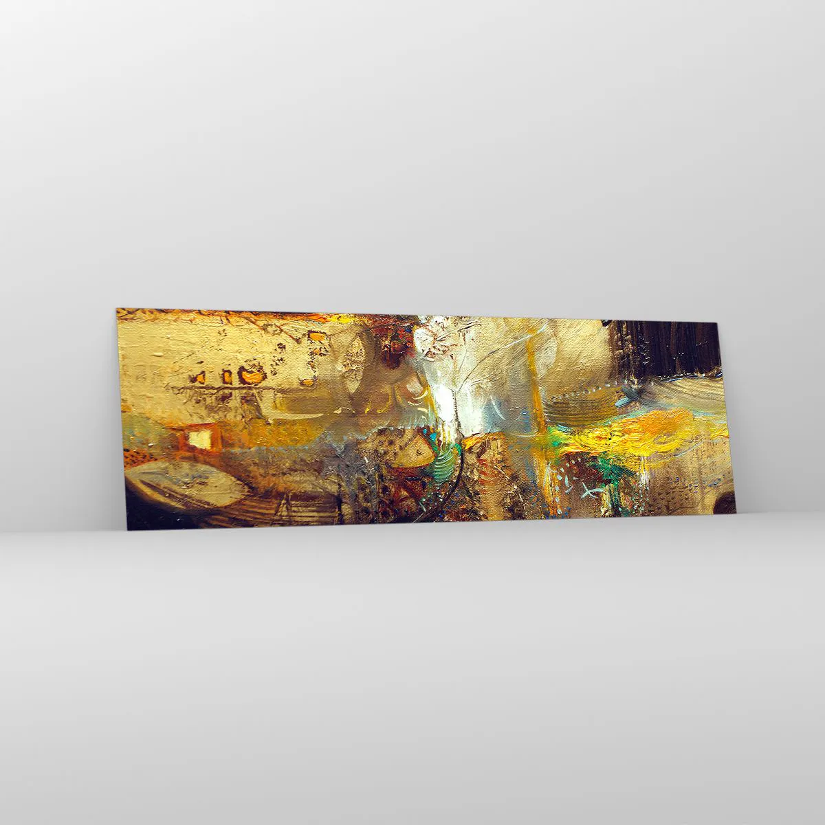 Glastavla - Bild på glas - Kallt, varmare, hett - 160x50 cm