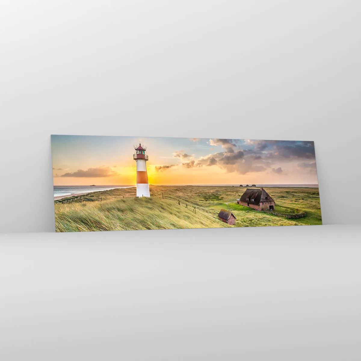 Quadro em vidro - Entre as ondas - 160x50 cm