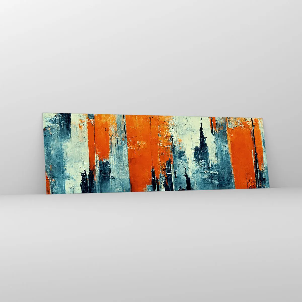 Tablou pe sticlă - Peisaj modern - 160x50 cm