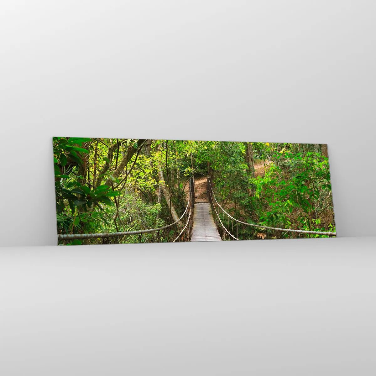 Schilderen op glas - Want er staat een klimplant in de tuin - 90x30 cm