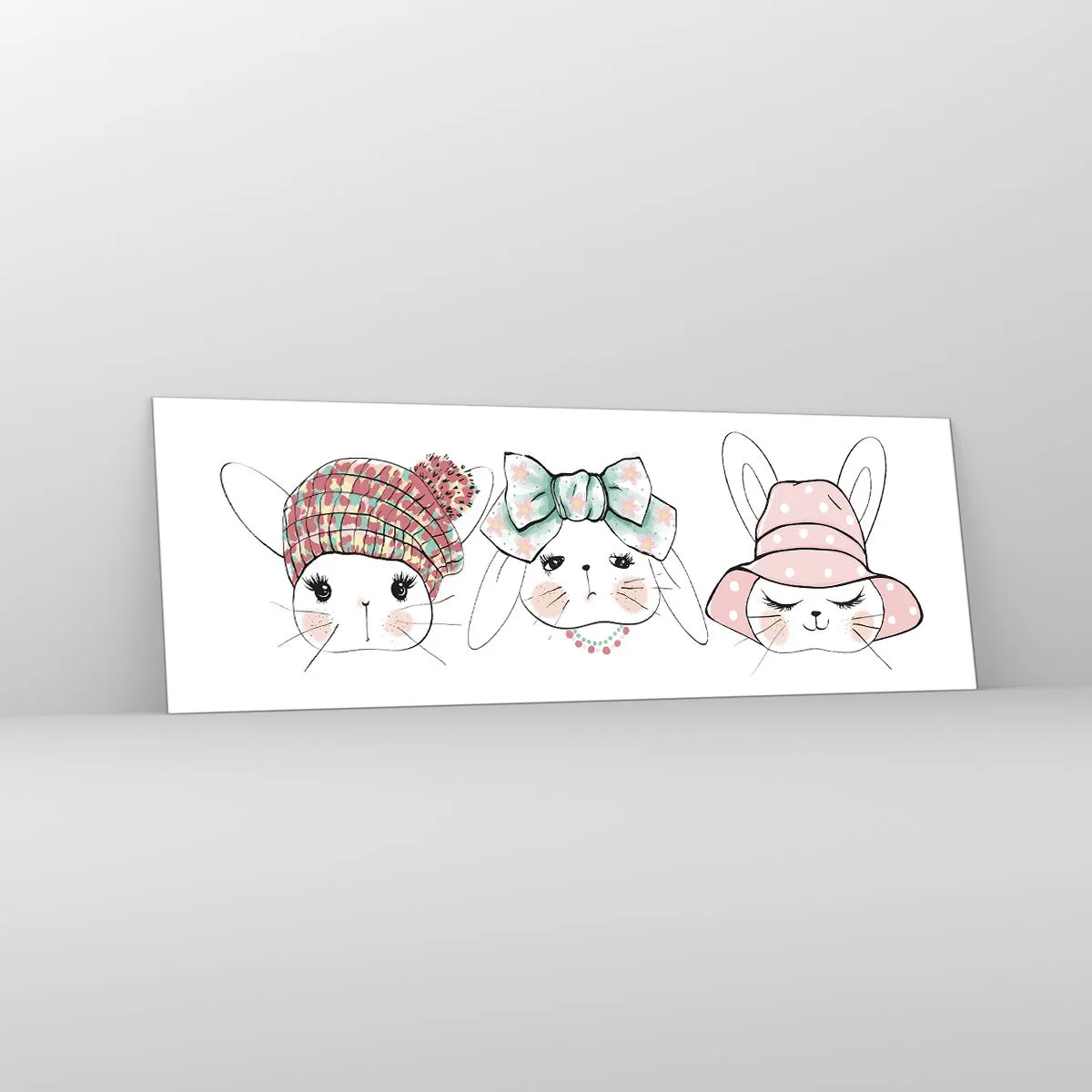 Impression sur verre - Image sur verre - Pensif, triste, satisfait - 90x30 cm